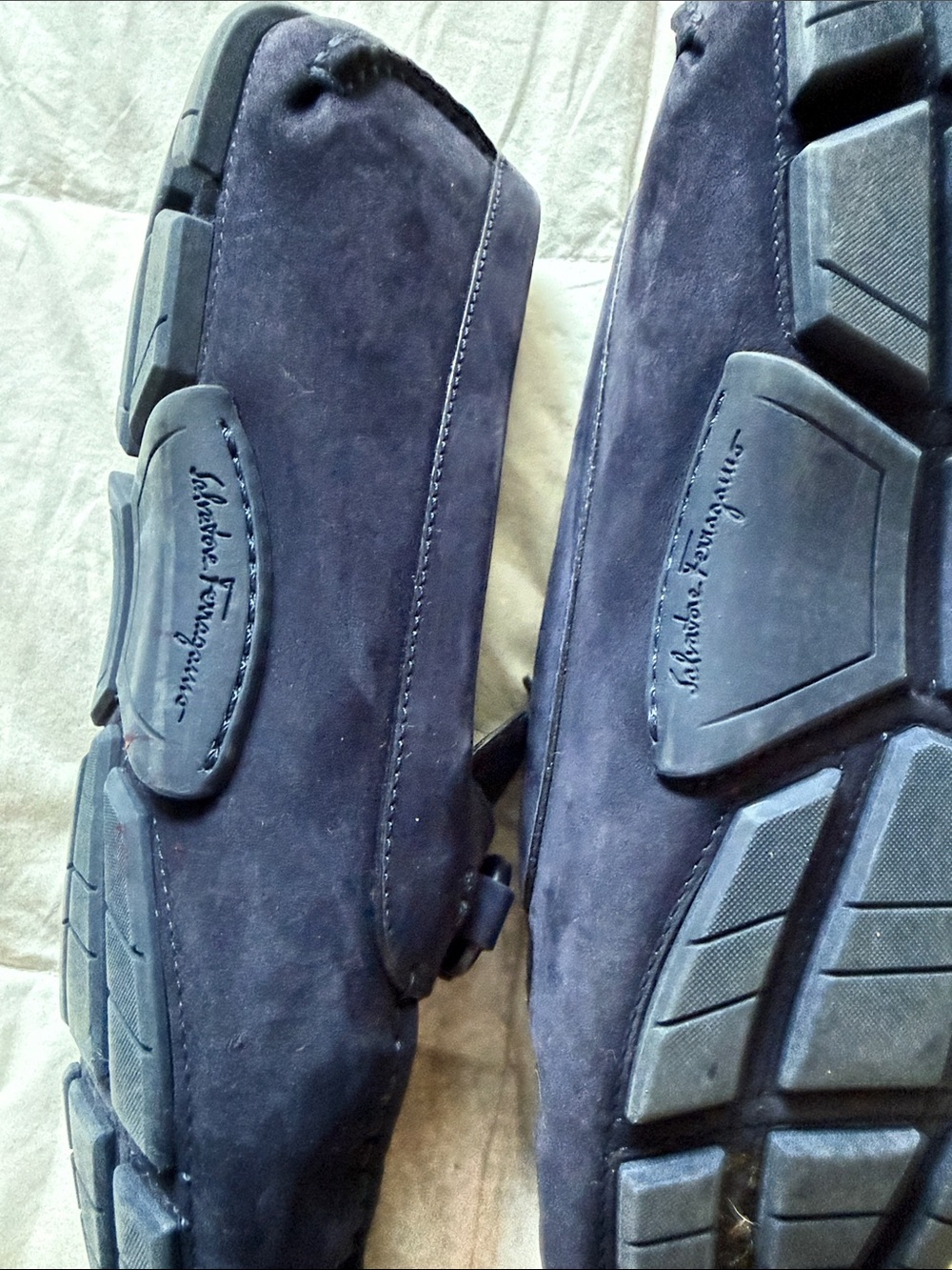 Salvatore Ferragamo Black Suede Horsebit Loafers - Picture 4 of 4